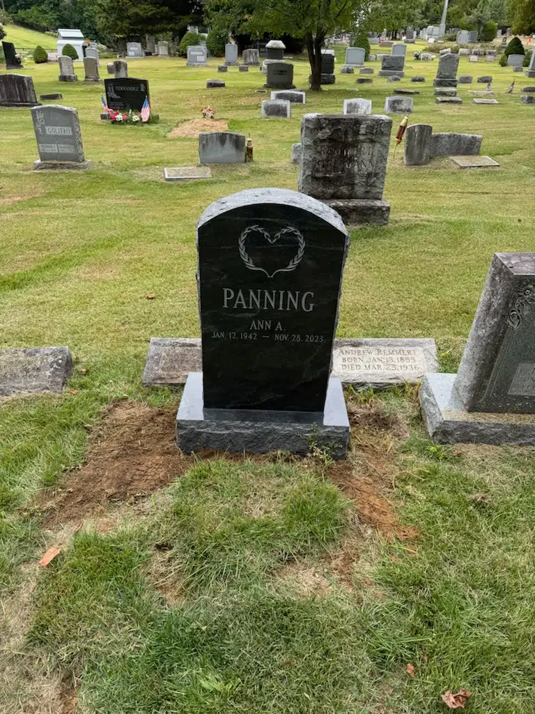 Granite Flat Headstone / Marker hand-carved by Flat Granite Markers in NJ — image 2