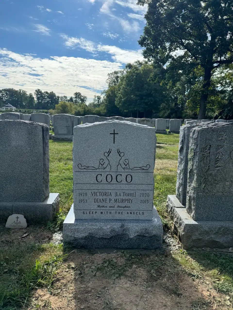 Granite Flat Headstone / Marker hand-carved by Flat Granite Markers in NJ — image 6